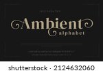 premium luxury elegant alphabet ... | Shutterstock .eps vector #2124632060