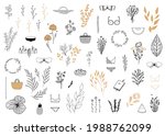 set of vector minimalistic hand ... | Shutterstock .eps vector #1988762099