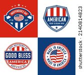 american badge emblem logo set | Shutterstock .eps vector #2140814823