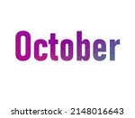 october. colorful typography... | Shutterstock .eps vector #2148016643
