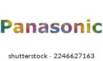 Panasonic Text Design. Beautiful Typography Panasonic image word