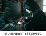 young female hacker stolen using other people