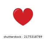 love icon. heart icon on white... | Shutterstock .eps vector #2175318789
