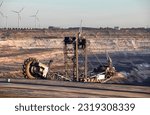 Small photo of Landscape at Open pit Hambach lignite mine in October 2022