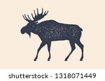 Moose  Wild Deer. Concept...