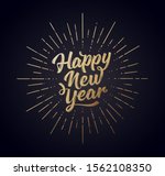 Happy New Year. Lettering Text...