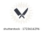 set of restaurant knives icons. ... | Shutterstock .eps vector #1723616296