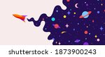 universe. motivation banner... | Shutterstock .eps vector #1873900243