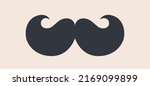 black mustaches. silhouette... | Shutterstock .eps vector #2169099899