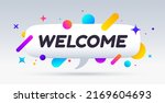 welcome  speech bubble. banner  ... | Shutterstock .eps vector #2169604693