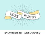 ribbon with inspirational text... | Shutterstock . vector #655090459