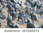 Gray handmade tin soldiers ...