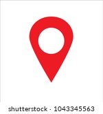 location icon vector... | Shutterstock .eps vector #1043345563