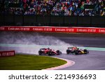 Small photo of SUZUKA, JAPAN, Suzuka Circuit, 9. October: Max Verstappen (NED) of team Red Bull wins the FIA world championship during the Japanese Formula One Grand Prix at the Suzuka Circuit on 9. October, 2022.