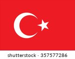 turkey flag | Shutterstock .eps vector #357577286