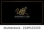 wl monogram logo.signature... | Shutterstock .eps vector #2169122223