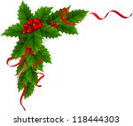christmas holly | Shutterstock .eps vector #118444303