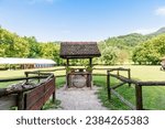 Small photo of Loznica, Serbia - July 12, 2023: The ethnic village of Suncana Reka.