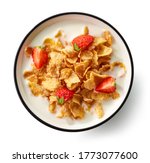 Bowl Of Cornflakes With Milk...