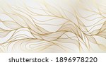 gold wavy pattern. luxurious... | Shutterstock .eps vector #1896978220