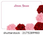 vector flower frame with text... | Shutterstock .eps vector #2175289983