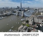 Small photo of London, UK, 7th June 2023 Aerial photos ST Katharine's Marine