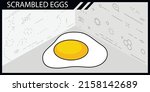 scrambled eggs isometric design ... | Shutterstock .eps vector #2158142689