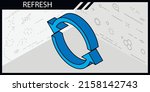 refresh isometric design icon.... | Shutterstock .eps vector #2158142743