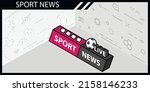 sport news isometric design... | Shutterstock .eps vector #2158146233