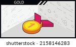 gold isometric design icon.... | Shutterstock .eps vector #2158146283