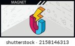 magnet isometric design icon.... | Shutterstock .eps vector #2158146313