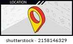 location isometric design icon. ... | Shutterstock .eps vector #2158146329