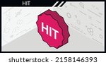 hit isometric design icon.... | Shutterstock .eps vector #2158146393