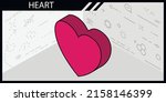 heart isometric design icon.... | Shutterstock .eps vector #2158146399