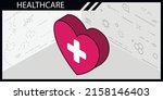 healthcare isometric design... | Shutterstock .eps vector #2158146403