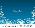 abstract marine life with line... | Shutterstock .eps vector #1781832953