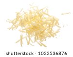Grated Cheese Isolated On White ...