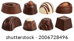 Chocolate candy isolated on...