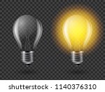 vector image of a light bulb.... | Shutterstock .eps vector #1140376310