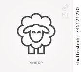 Line Icon Sheep