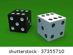 Black And White Dice