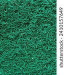 Small photo of abstract green doormat texture. green doormat background