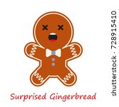 banner gingerbread emotions.... | Shutterstock .eps vector #728915410