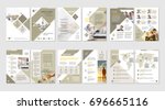 brochure creative design.... | Shutterstock .eps vector #696665116
