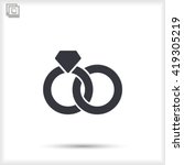 ring icon vector | Shutterstock .eps vector #419305219
