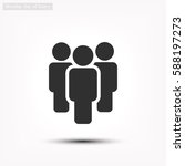 illustration of crowd of people ... | Shutterstock .eps vector #588197273