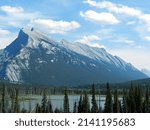 Small photo of Mount Rundle in the Canadian Rockies