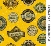 beer label logo typography... | Shutterstock .eps vector #160598369