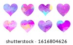 watercolor hearts pattern saint ...