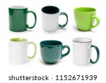 Set Of Different Green Cups...